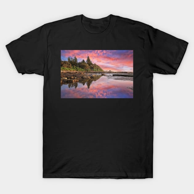 Toowoon Bay Reflections T-Shirt by incredi